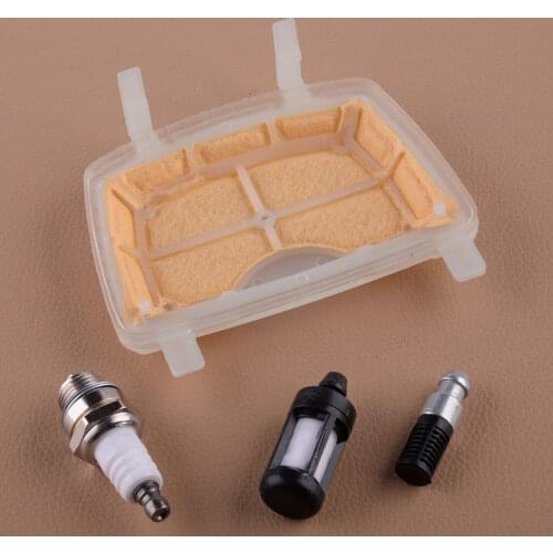 LETAOSK 4pcs Air Fuel Oil Filters Spark Plug Service Kit Fit For Stihl MS171 MS181 MS211 Chainsaws