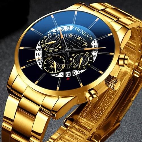 Wholesale Fashion Cool Unique Digital Literal Multi Layer Dial Men Quartz Mesh Belt Watch Stainless Steel Strap