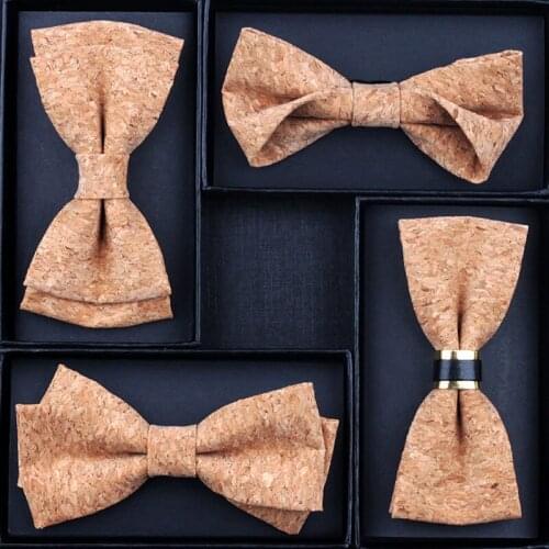 Wood Grain Bow Tie High-end Mens Gifts Business Banquet Wedding Suit Shirt Accessories Bow-knot Trendy Fashion Quality Bowtie