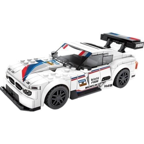 NEW Serise BM-W M4 Famous Supercar Speed Champions Race Racing Car Sports Building Blocks Bricks Sets Kit Model