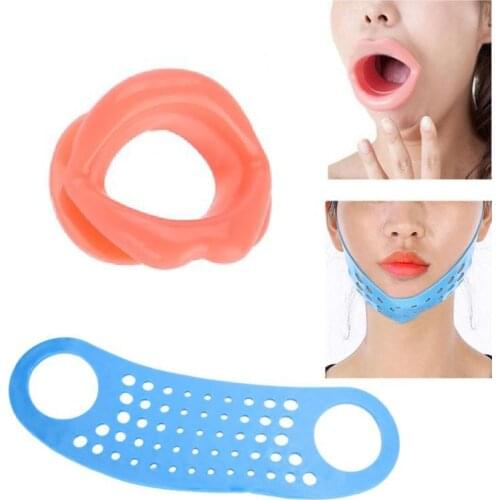 Face Sleeping Lifting Hammock Chin Cheek Slimmer Anti-Wrinkle Silicone Lip Exerciser