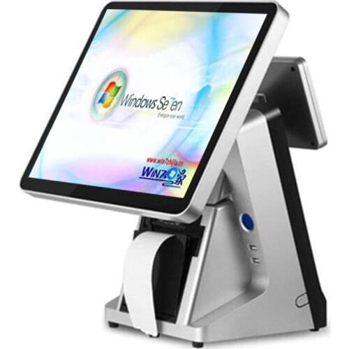 POS machine 15 inch touch screen POS system for retailers built-in printer VFD POS terminal cashier ComPOSxb