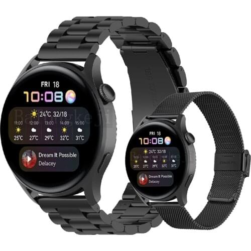 Stainless Wrist Strap For Huawei Watch 3 46mm Pro 48mm Metal Bracelet For Honor Watch ES GS Pro Dream Mesh Loop Smart Watch Band