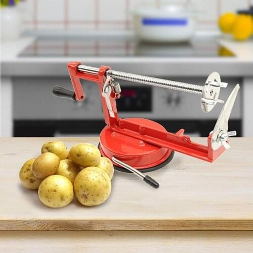 Manual Rotating Potato Chip Cutter Multifunctional Slicer Potato Tower Spiral String Cutting Machine Whirlwind Potato Machine