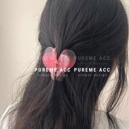 Retro Love Hairpin Korean Pan Hair Back Head Gradient Hairpin Grab Clip Simple Clip Headdress Hair Female Hair Accessories