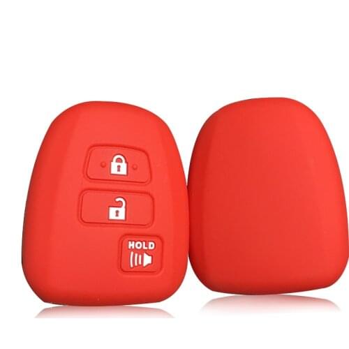 Silica Gel Remote Key Cover For Toyota RAV4 Highlander CAMRY Corolla Tundra Pruis With TOY43 2013 2014 2015 Car Key Case Holder