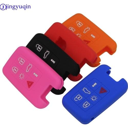 Silicone Car Key Cover FOB Case For Volvo C30 C70 S40 S60 S70 S80 V40 V50 V70 XC60 XC90 Flip Remote Auto Key Case Shell