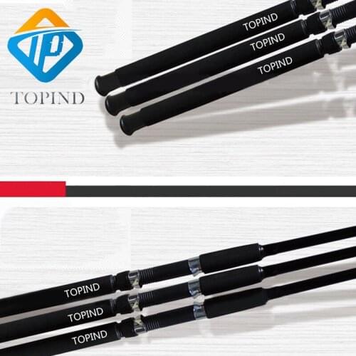 2PCS TOPIND Portable Baitcast Rod Inshore Fishing Rod Freshwater Baitcaster rod (14Pound Test) Fishing Lure Rods