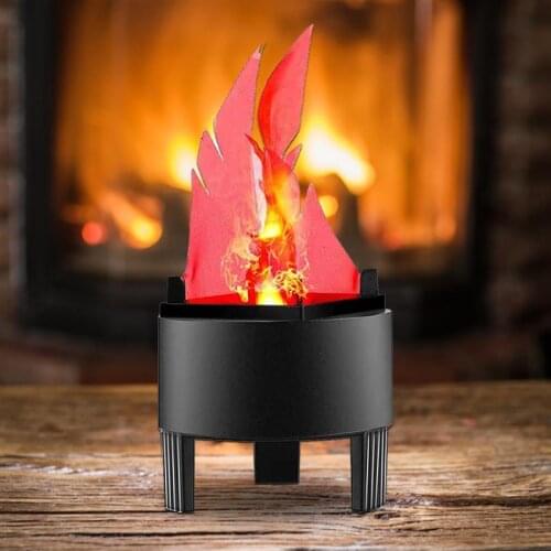 3D Artificial Flame Lamp Fake Fire Lamp Realistic Flame Stage Effect Light LED Campfire Lamps Christmas Xmas New Year Club Decor
