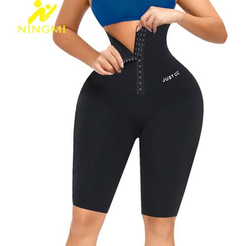 NINGMI Body Shaper Pants Women Body Shapewear Leggings Slimming Pants High Waist Tummy Control Pants Fitness Running Pants