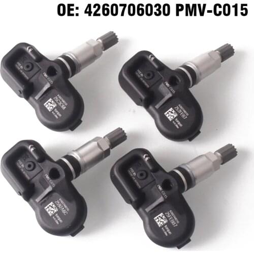 4 PCS Car Tire Pressure Monitor Sensor TPMS 42607-48010 PMV-C015 for Toyota Lexus IS250 ES300h NX GS LS RC RX 4260748010