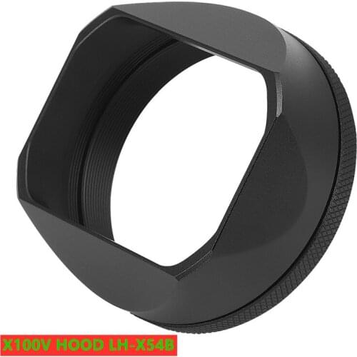 For Fuji x100v Metal Square LH-X54 Hood 49M Protective Lens UV Adapter Ring Camera Accessories