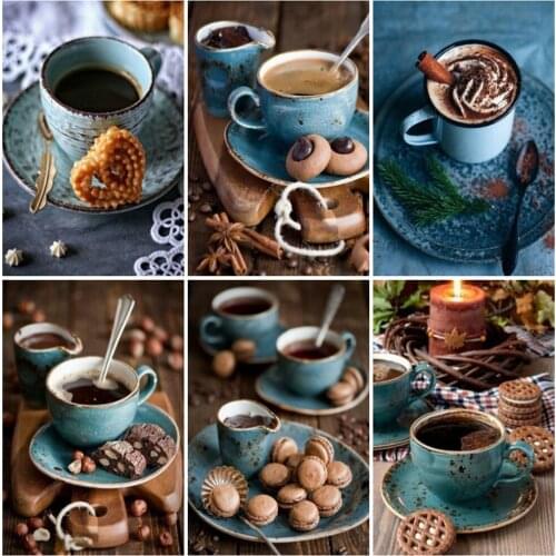 EverShine 5D DIY Diamond Embroidery Coffee Cross Stitch Diamond Painting Full Square Drill Landscape Mosaic Kits Handmade Gift