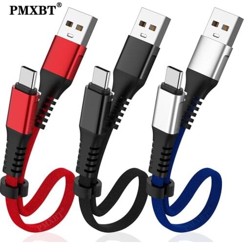30 cm Short Cable Fast Charger Data Sync Cord USB Type C Wire For Huawei Mate P40 Xiaomi 11 Mobile Phone USB Micro Charge Cable