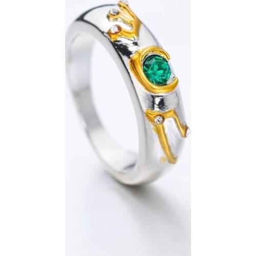 Anime DARLING in the FRANXX Zero Two Crystal Ring Cosplay Prop Unisex Rings Jewelry Gift #6-#10