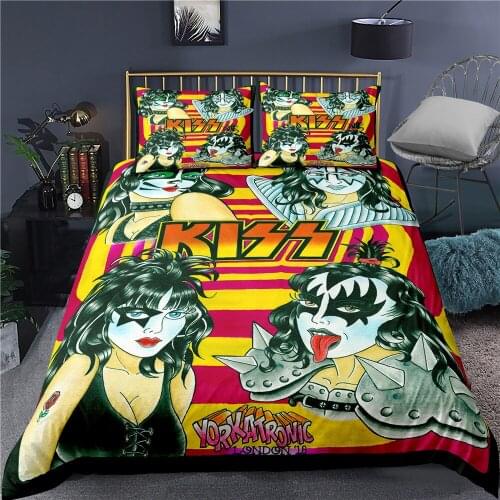 Archie Meets KISS Army 3D Printed Bedding Set Duvet Cover KING Queen Full Twin Size for Kids Adults Bedroom Decor