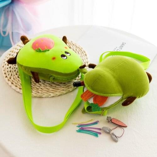 Creative New Avocado Satchel Plush Toy Shoulder Bag Cute Plush Backpack Girl Gift Kids Crossbody Bag