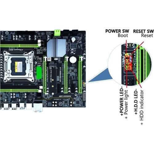 X79T LGA 2011 CPU Computer Mainboard DDR3 Desktop PC Motherboard with 4 Channel Support M.2 SATA 3.0 E56B