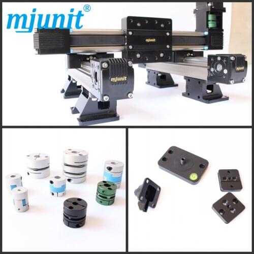 MJ45 Linear Shaft Support Rail Aluminum Alloy For Linear actuator guide rail