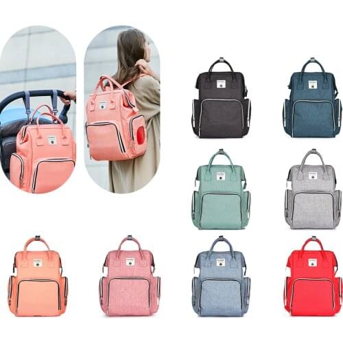8 Colors Fashion Mummy Maternity Nappy Bag Large Capacity Baby Diaper Bag Travel Backpack Designer Nursing Bag For Baby Care