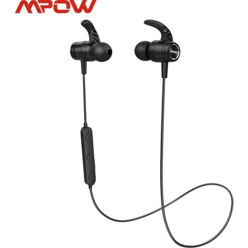 Mpow S10 Pro Bluetooth 5.0 Earphones Wireless Sport Earbuds with Mic IPX7 Waterproof Magnetic 14H Playtime for Running Gym Work