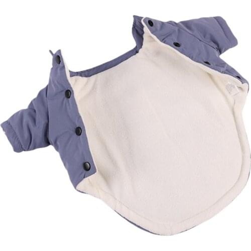 Pet Dog Clothes Autumn And Winter Stitching Color Fashionable Warm FleeceDogs Shirt Jacket Pullover Dog Clothing Sweatshirt