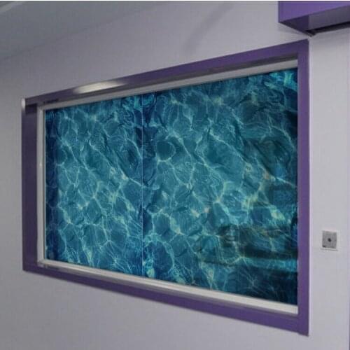 Film Water Ripple Window Decal Privacy Glass Cover Home Shower Door Bedroom