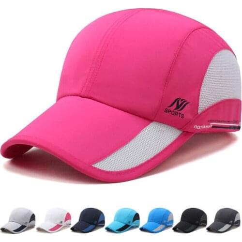 Mesh Baseball Cap Women Summer Quick-Dry Casual Sun Hat Men Breathable Sports Hat Snapback Peaked Cap Trucker Caps Student Hats