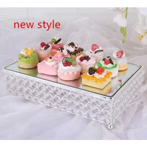 Silveriness 3133 fashion cake pan crystal glass fruit mug-up cake stand home decoration
