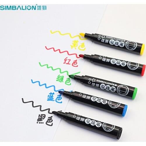 SIMBALION Art Hook Line Watercolor Pen Sketch Tasteless Non-toxic Painting Watercolor Based Hook Line Mark Pen Graffiti Drawing