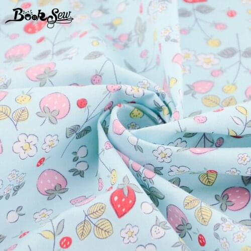 Tissu Coton Sewing Material Textile Blue Floral Series 100% Cotton Fabric Dye DIY Baby Telas De Algodon Para Patchwork Twill