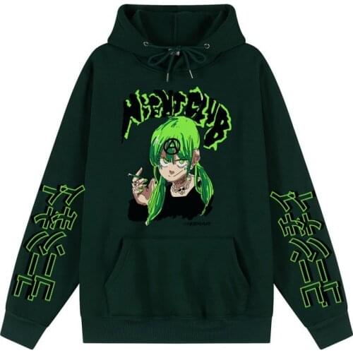 Men Hip Hop Hoodie Sweatshirt Hot Anime Print 2021 Harajuku Streetwear Funny Hoodies Pullover Autumn Hooded Sweatshirts