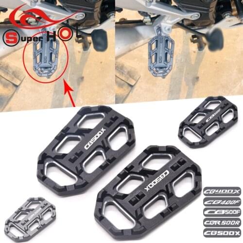 For Honda CB 00X CB400F CB500X CB 500F CBR 500R CB 400X 500X Accessories Front Footrest Pedal Enlarger Footpad Extension Footpeg