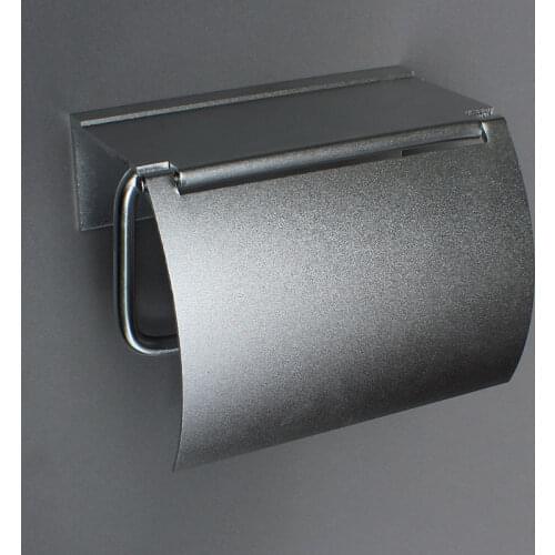 Thickened Alumimum Tissue Holder Toilet Hotel Engineering Tissue Box Toilet Roll Stand Paper Box Mobile Phone Tissue Holder