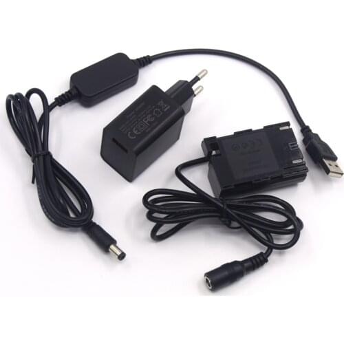 Power Bank LC-E6E USB Cable+Charger+DR-E6 Coupler LP-E6 Fake Battery for Canon EOS 5D Mark II III 5D2 5D3 6D 7D 60D 70D Camera