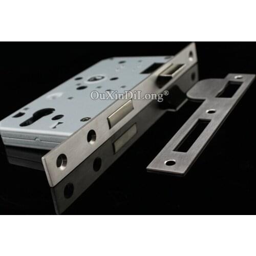 Security Door 55*72 European Mortise Door Lock Anti-theft Brass Marbles Split Lock body Fire Proof Door Lock