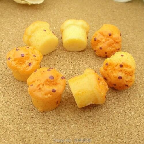 10pcs/lot flat back resins kawaii Bake cupcakes 12mm mixed embellishments cabochons for DIY