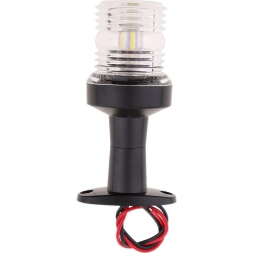 12V 2.5W LED 5" Boat Anchor Stern Masthead Navigation All Round White Light