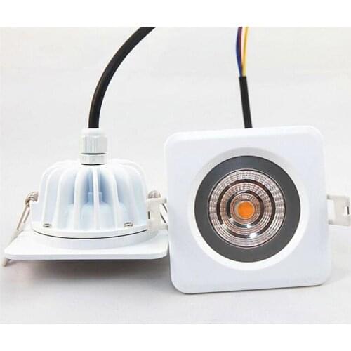 16pcs New 9W Non-driver Dimmable LED Ceiling Down light Lamp AC220-240V Driverless LED Downlight Square Outdoor Waterproof IP65