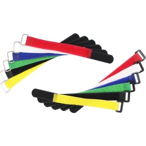 30pcs Elastic Reverse Buckle Velcros Magic Nylon Band Hook Loop Cable Ties Velcroing Straps Fastener Tape Sewing Rope 2cm*30cm