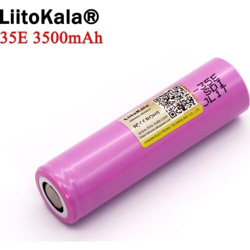 4-40PCS Liitokala original power 18650-35E lithium battery 3500mAh 3.7v 25A high power INR18650 for electrical tools