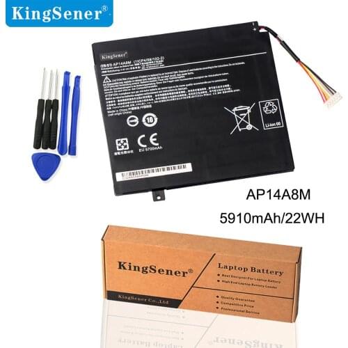 KingSener AP14A8M Battery Acer Iconia Tab 10 Battery Replacement A3-A20 A3-A20FHD SW5-011 SW5-012 AP14A8M AP14A4M 5910mAh