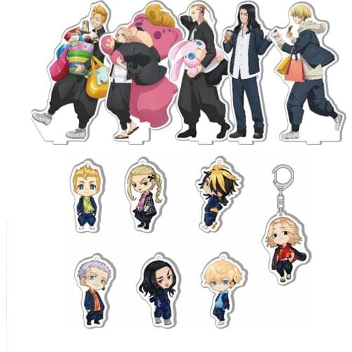 Anime Tokyo Revengers Sano Manjirou Hanagaki Takemichi Acrylic Stand Figure Model Plate Display Keychain Pendant Travel Series