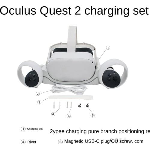 Quick Charging Base Suitable for oculus Quest 2 VR accessories multi function VR wall pendant helmet quick charging base