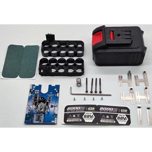 18V Power Tools Battery Case with BMS 21V Box Wireless Electric Angle Grinder Cutting 18650 LI-lon Holder Storage Box Mini 21v