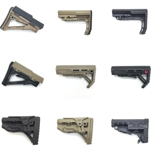 Outdoor sports CS toy tactical Nylon CTR bracket JM 8 M4 water bullet gun Toys Nylon modified rear bracket fittings MOD MFT UBR