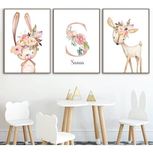 Baby Custom Diamond Painting Name Letter Diamond Embroidery Wall Art Picture Kids Girl Bedroom Decor Personalized Gift