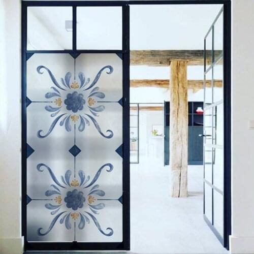 European Retro Window film glass stickers Church customized wardrobe door glass color film frosted dropshipping