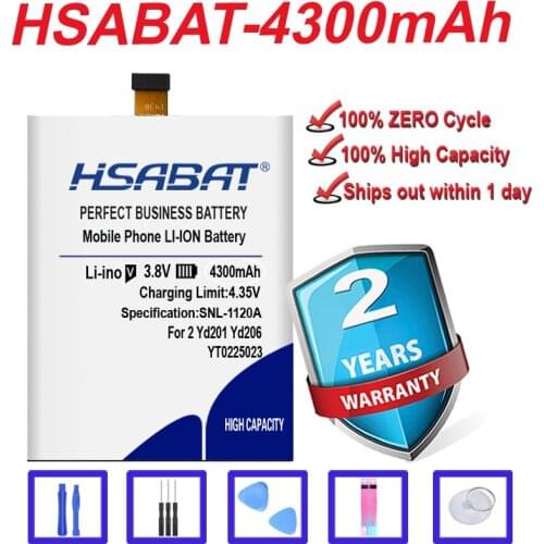 HSABAT 100% New Top Brand 4300mAh YT0225023 Battery for Yotaphone 2 YD201 YD206 free shipping
