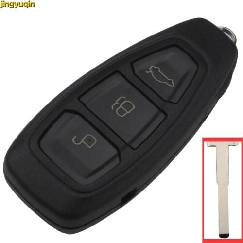 Jingyuqin 3 Buttons Smart Remote Car Key Shell FOB for Ford Fiesta Focus Mondeo C-Max Kuga Refit Key Shell Cover P25 Styling